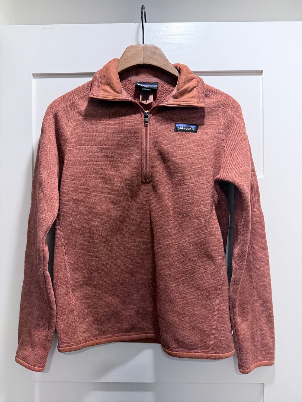 Patagonia Men’s Half-Zip Sweater in Rust